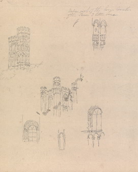 城堡和大教堂建筑设计的截面研究