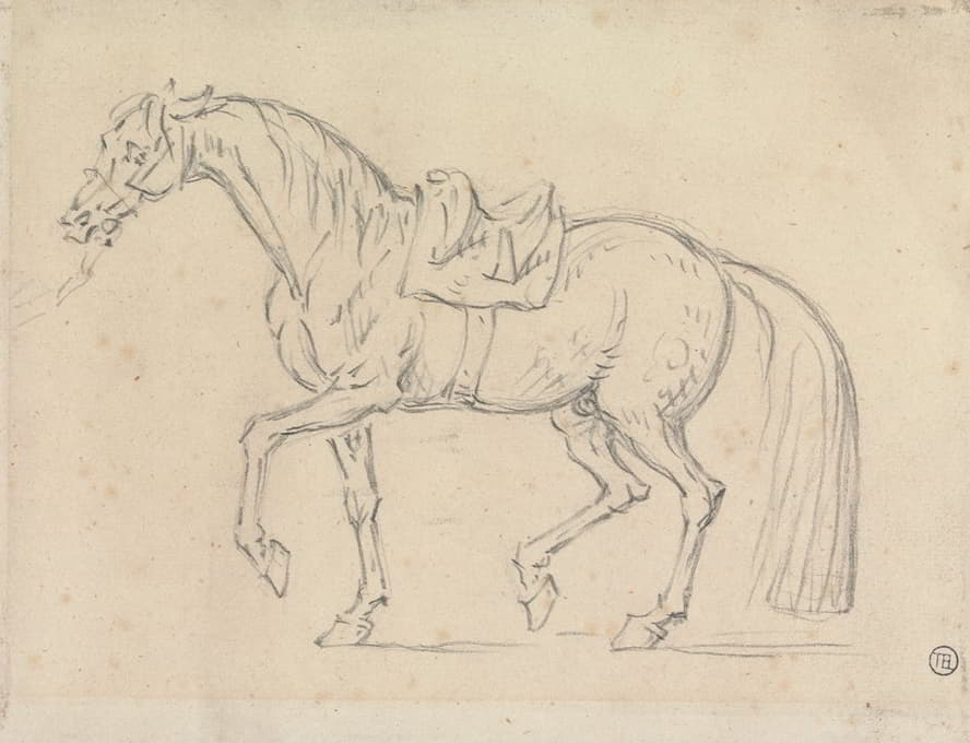 James Seymour - Saddled Horse, Walking to Left