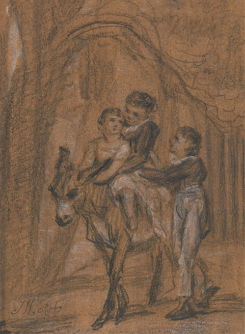 为油画《西奥菲勒斯•莱维特的孩子，绅士》而作的习作