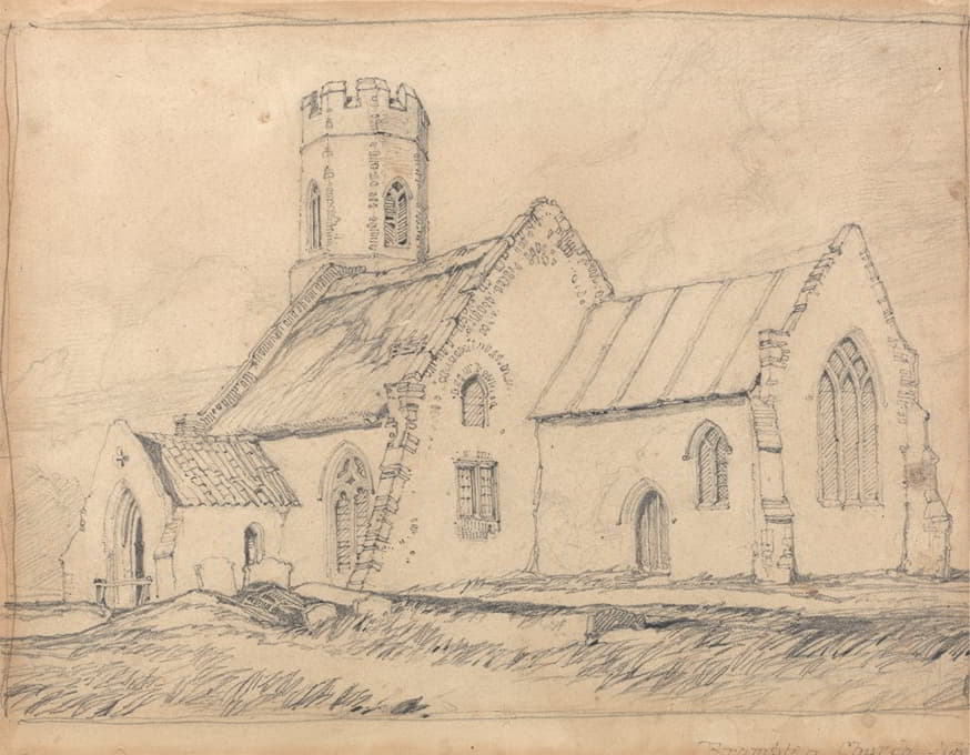 John Sell Cotman - Brampton Church, Norfolk, from the South-East