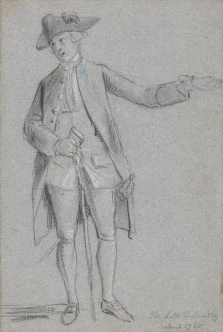 托马斯·桑德比的肖像，R.A.，艺术家的兄弟