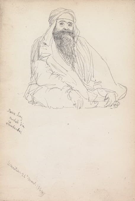William Simpson - Dava Singh, Amritsar, 26 March 1860