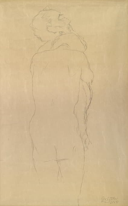 Gustav Klimt - Adam und Eva Studie
