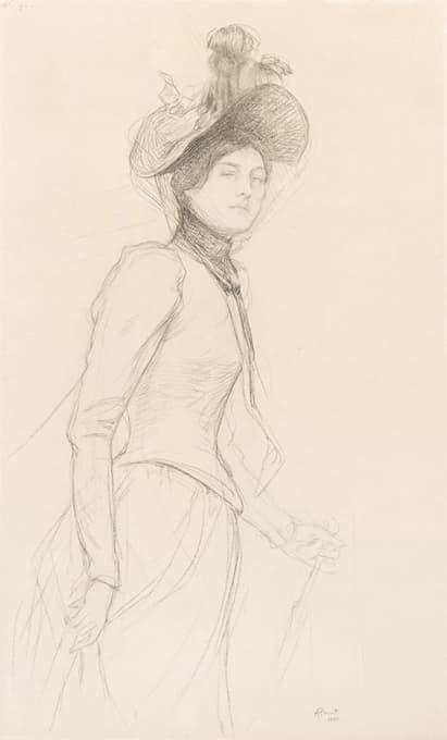 Armand Point - Parisienne (Portrait of Hélène Linder)