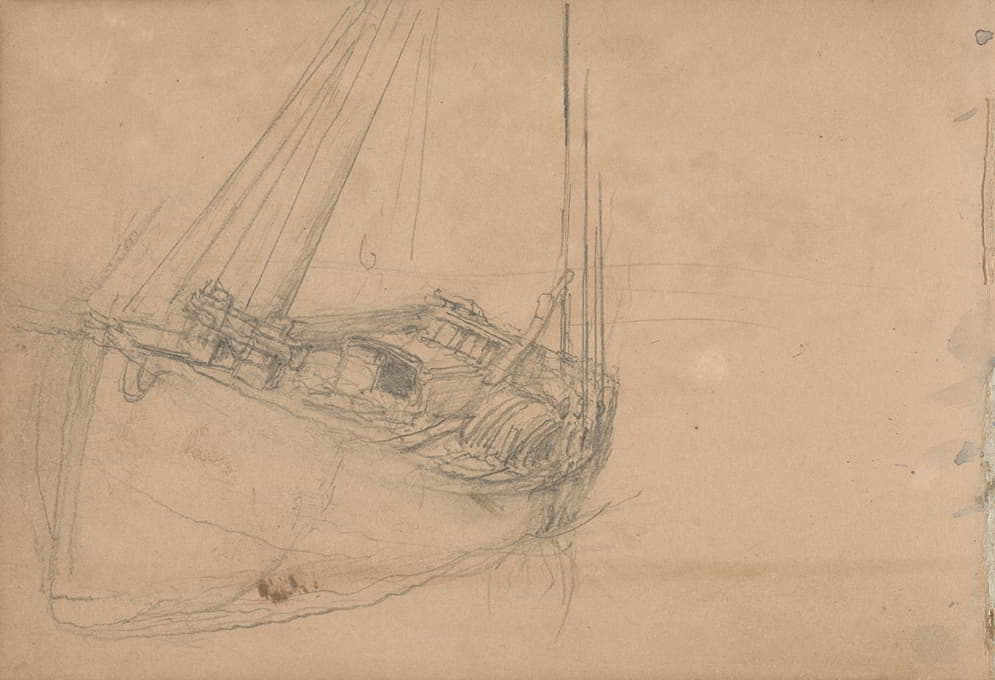 Clarkson Stanfield - Study of a Fishing Boat