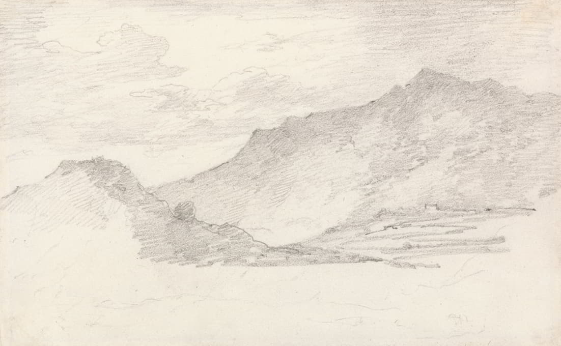 George Howland Beaumont - Hill Sketch