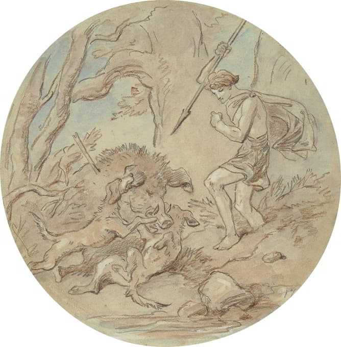 Hablot Knight Browne - Designs for a series of plates illustrating Venus and Adonis pl12