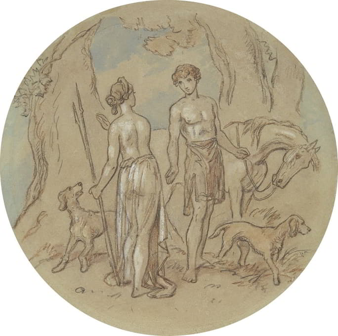 Hablot Knight Browne - Designs for a series of plates illustrating Venus and Adonis pl15
