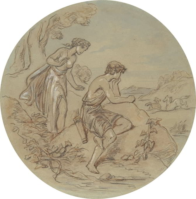Hablot Knight Browne - Designs for a series of plates illustrating Venus and Adonis pl8