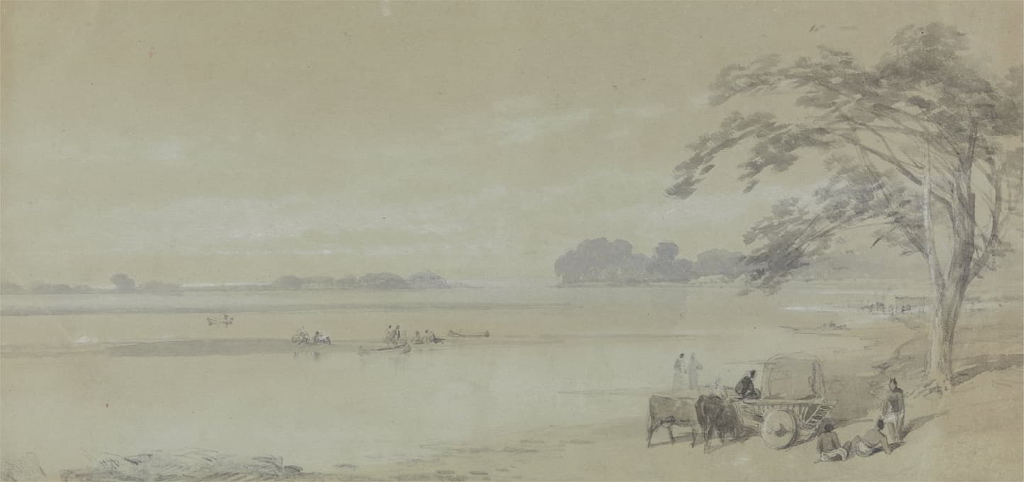Sir Charles D'Oyly - Water View near Calcutta