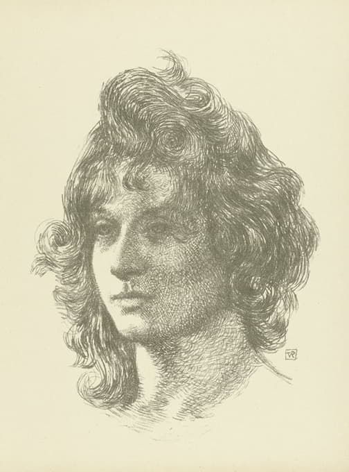 Theo van Rysselberghe - Portret van jonge vrouw