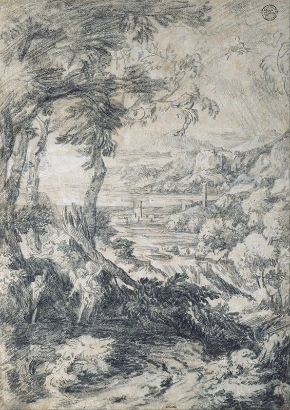 Gaspard Dughet - Landscape with Elijah and the Angel on Mount Horeb