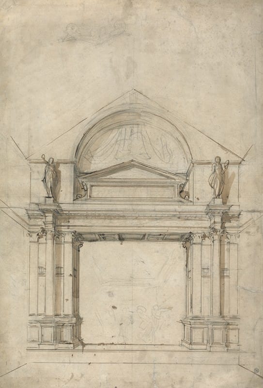 Alfred George Stevens - Architectural Design, probably for a church