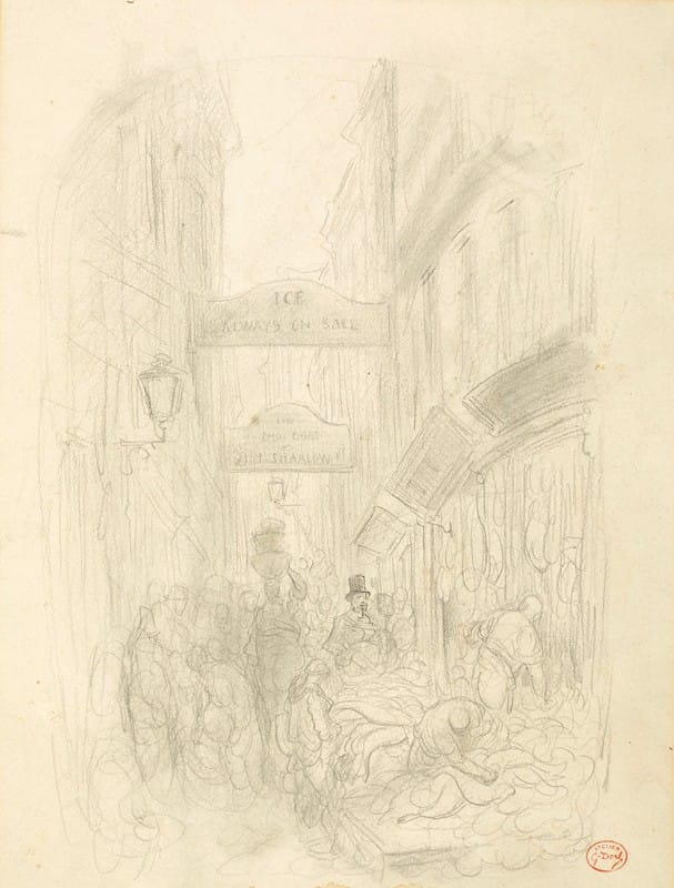 Gustave Doré - London Street Scene