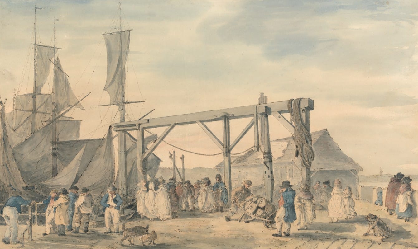 Philippe-Jacques de Loutherbourg - The Arrival of a Hoy at Margate