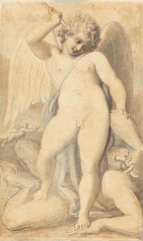 Richard Cosway - Cupid Overpowering a Satyr