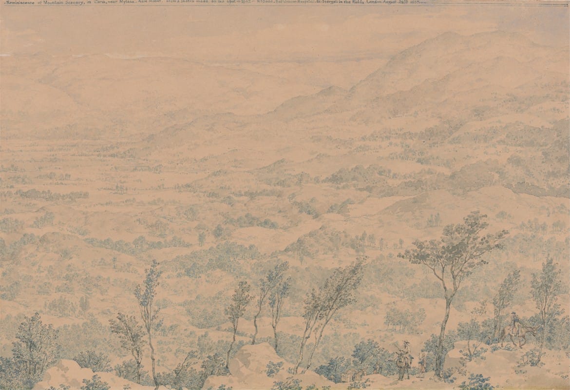Richard Dadd - Reminiscence of Mountain Scenery in Caria, near Mylasa, Asia Minor