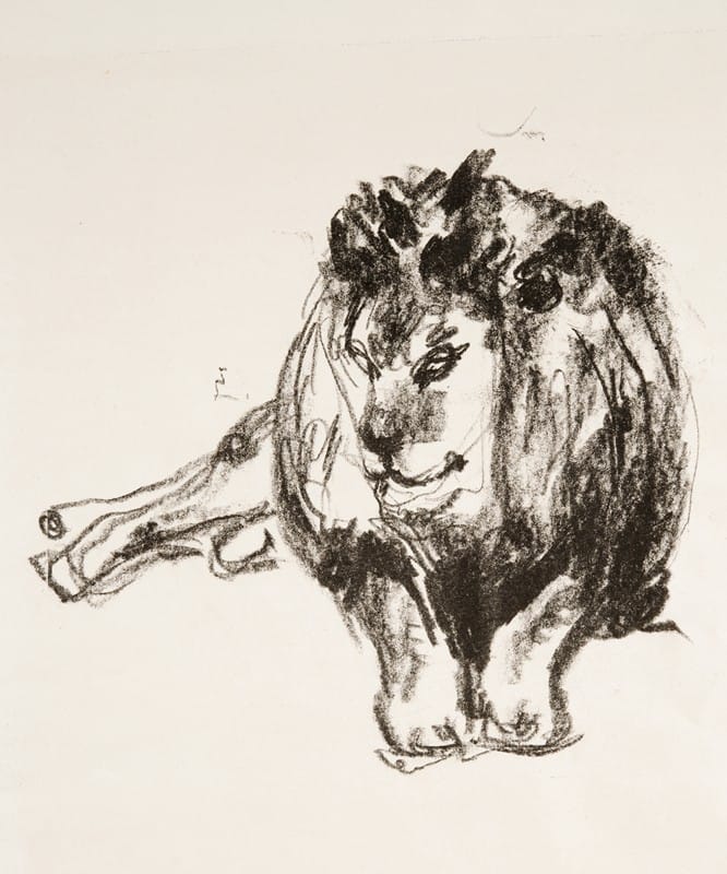 Edvard Munch - Lion Lying Down