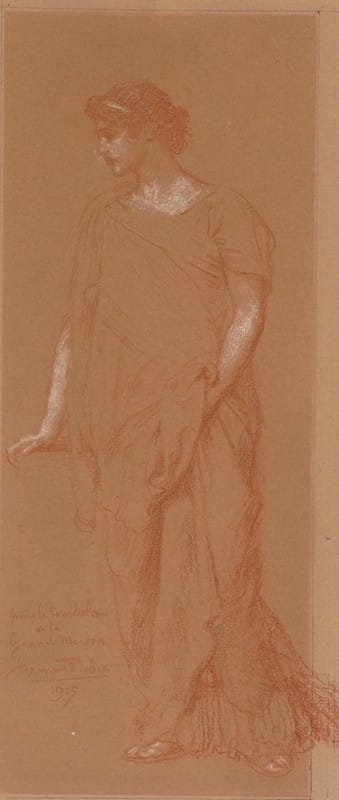 Herman Richir - Woman with Draped Robe