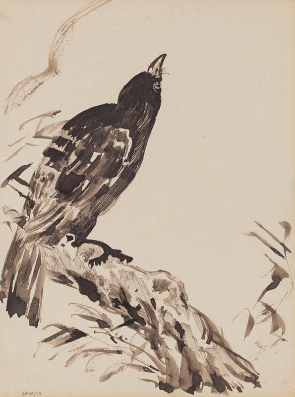 James Ensor - Chinoiserie, a Bird