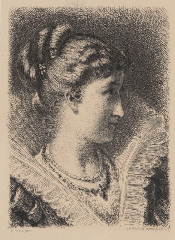 Jean Baptiste Pierre Michiels - Portrait of a Young Woman