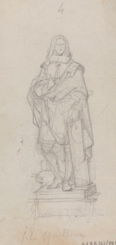 Nicaise De Keyser - Statue of the Painter Jan Erasmus Quellinus