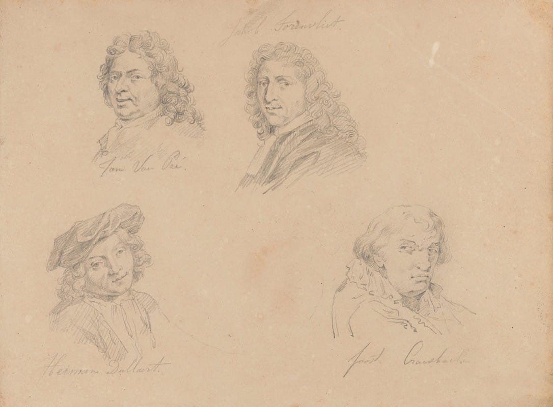 Nicaise De Keyser - The Painters Jan van Pee, Jacob Toorenvliet, Heyman Dullaert en Joos van Craesbeeck
