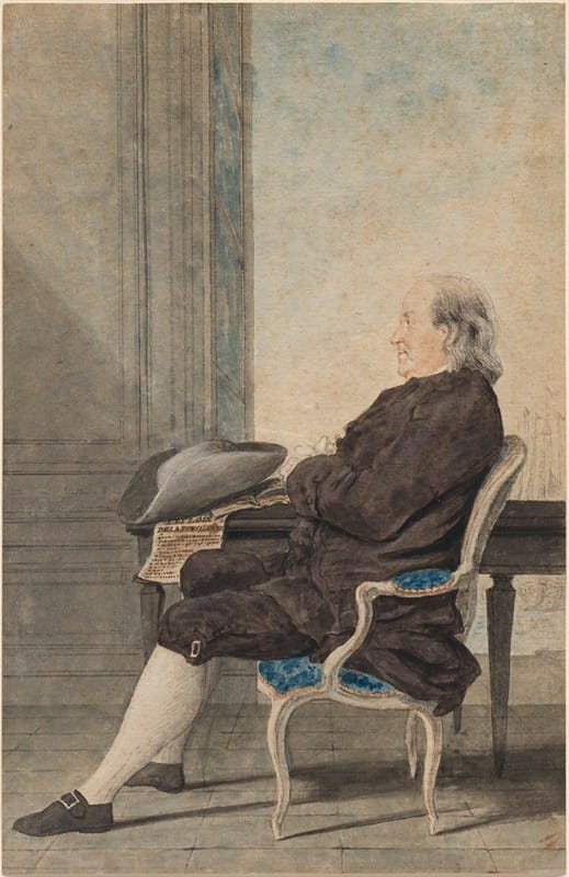 Louis Carrogis De Carmontelle - Benjamin Franklin