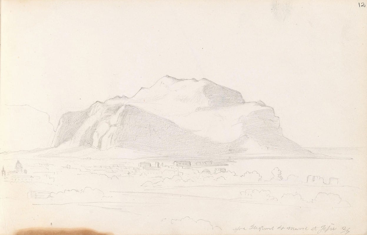 Adolph Tidemand - Utsikt mot Monte Pellegrino