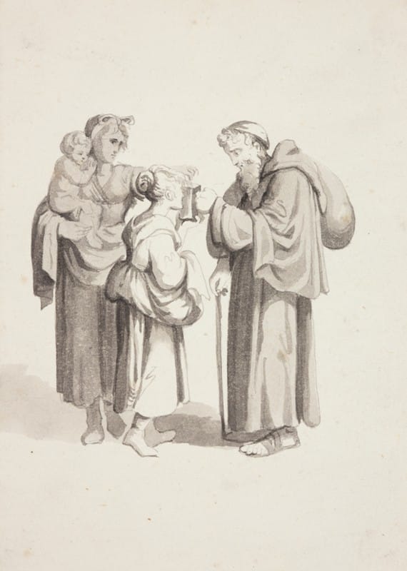 Konstantin von Kügelgeni - Kaks naist ja laps kerjusmungaga