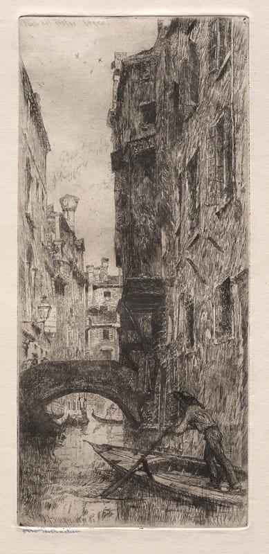 Otto Henry Bacher - Ponte del Pistor, Venice