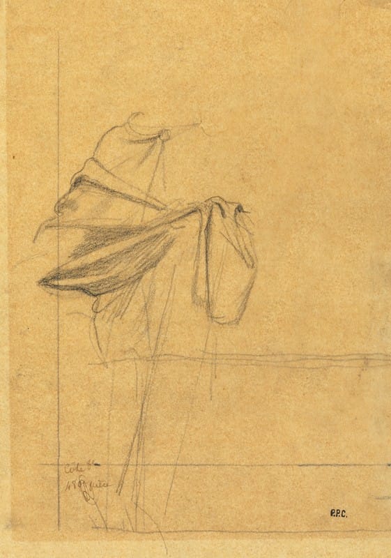 Pierre Puvis de Chavannes - Drapery Study