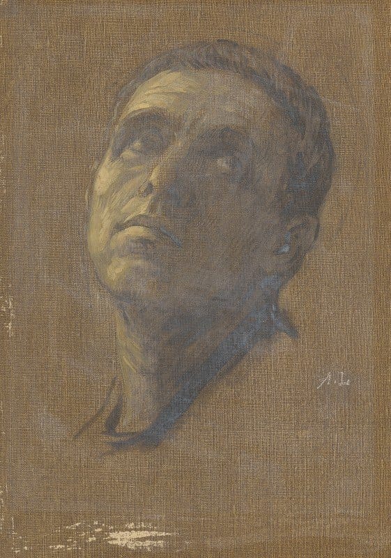 Alphonse Legros - Head of a Man with Upturned Eyes