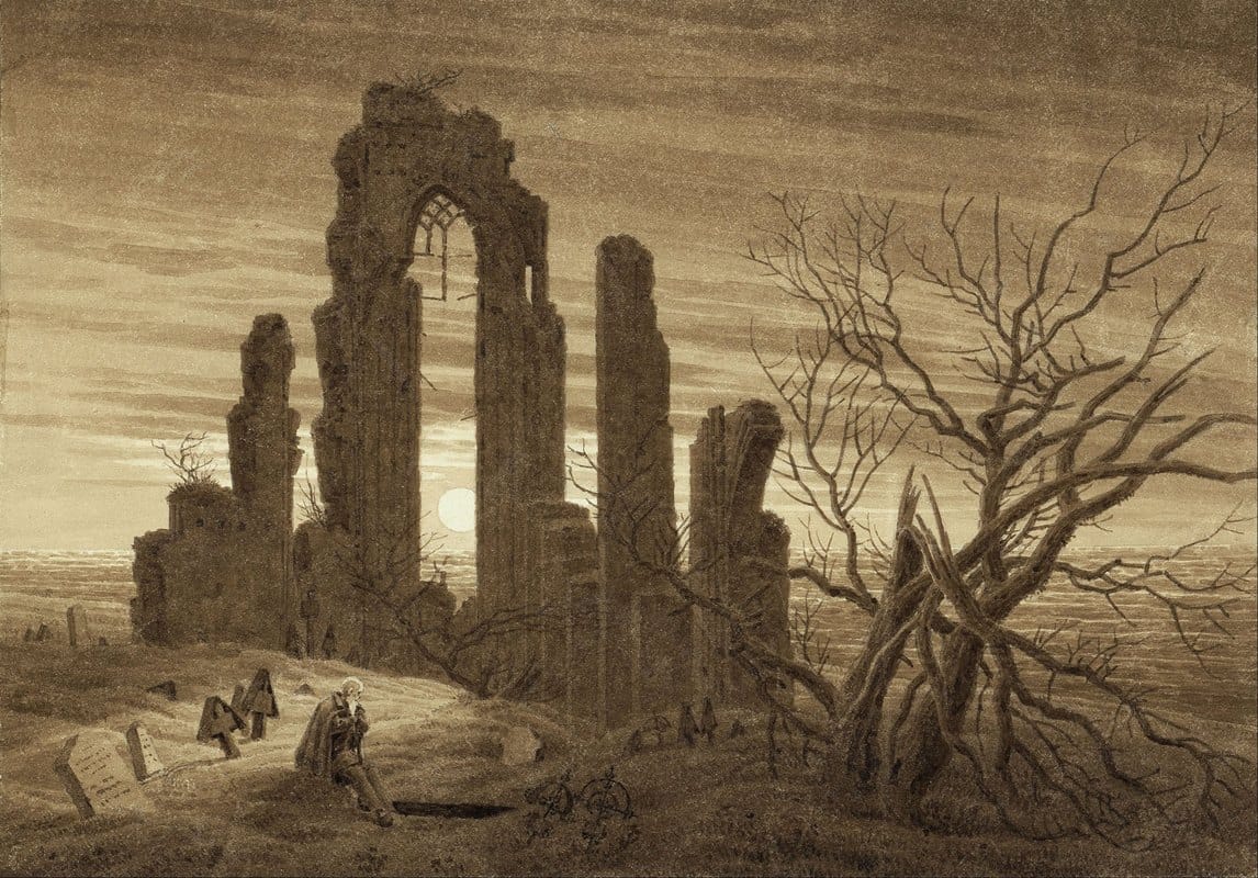 Caspar David Friedrich - Winter – Night – Old Age and Death (from the times of day and ages of man cycle of 1803)