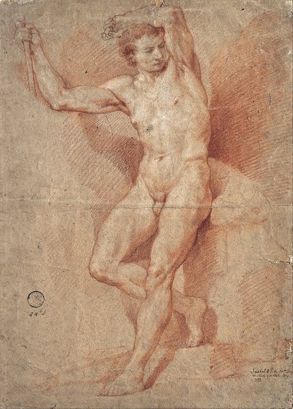 Nicolas Guibal - Standing Male Nude