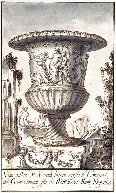 Pier Leone Ghezzi - Two Ancient Vases