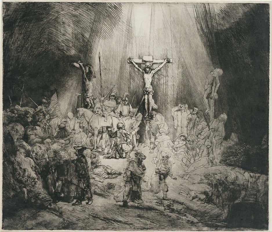 Rembrandt van Rijn - Christ Crucified Between the Two Thieves (‘The Three Crosses’)