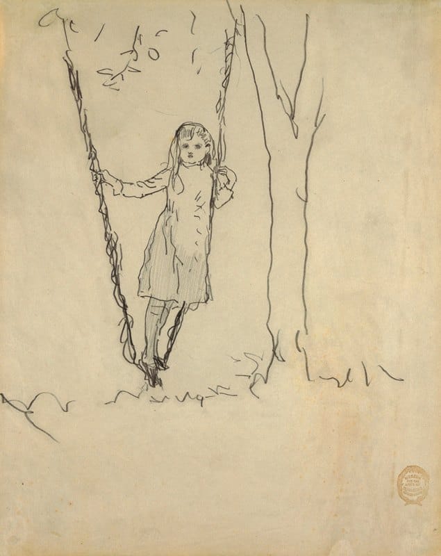 Winslow Homer - Girl Standing on a Swing