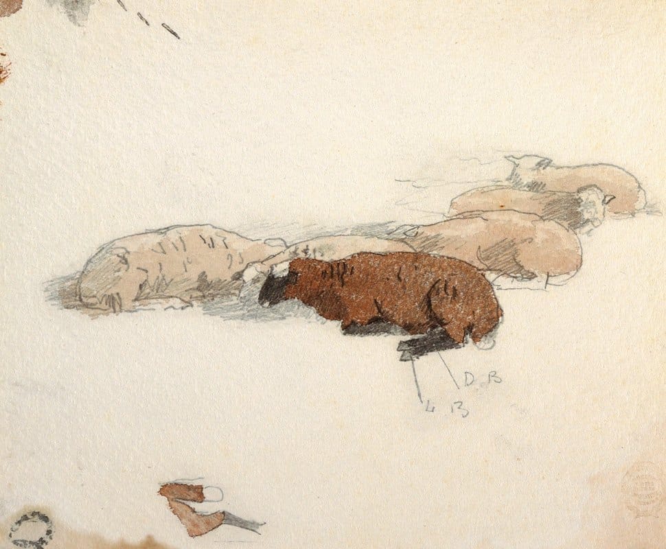 Winslow Homer - Sheep Resting