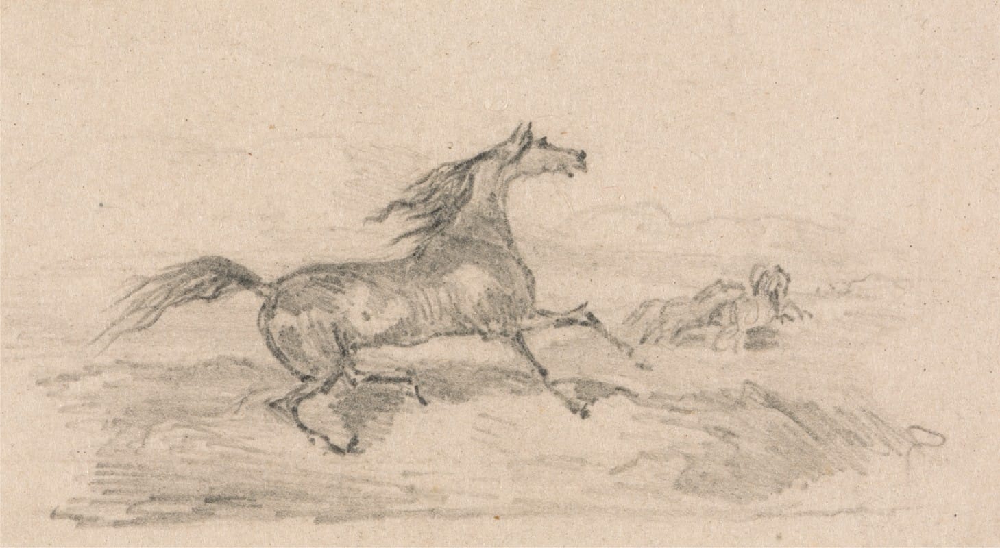 John Frederick Tayler - Study of a Startled Horse
