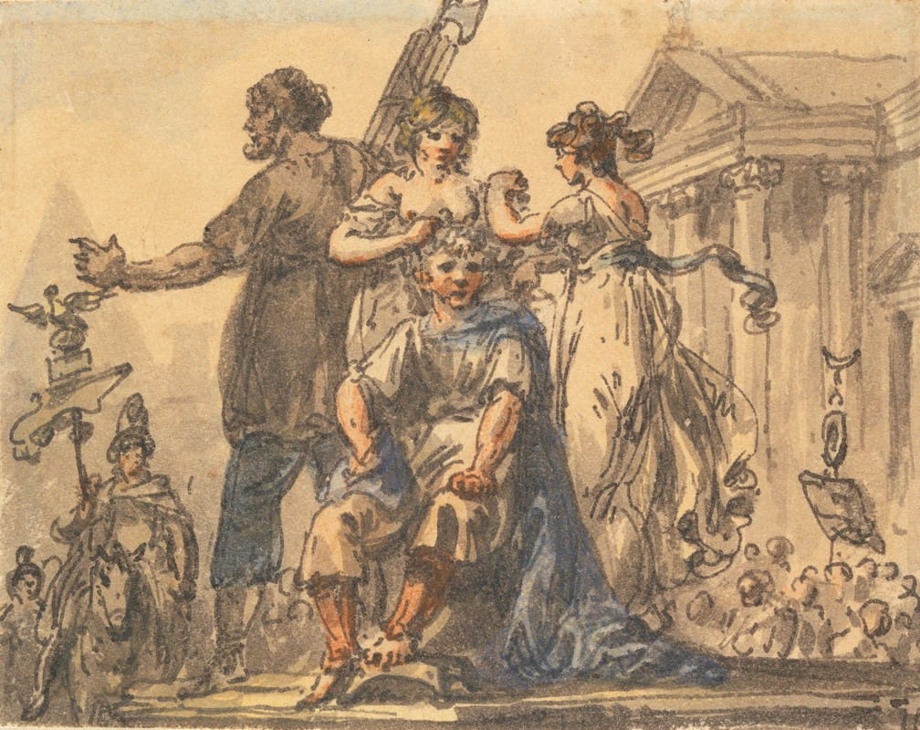 Julius Caesar Ibbetson - Forming the Civic Crown