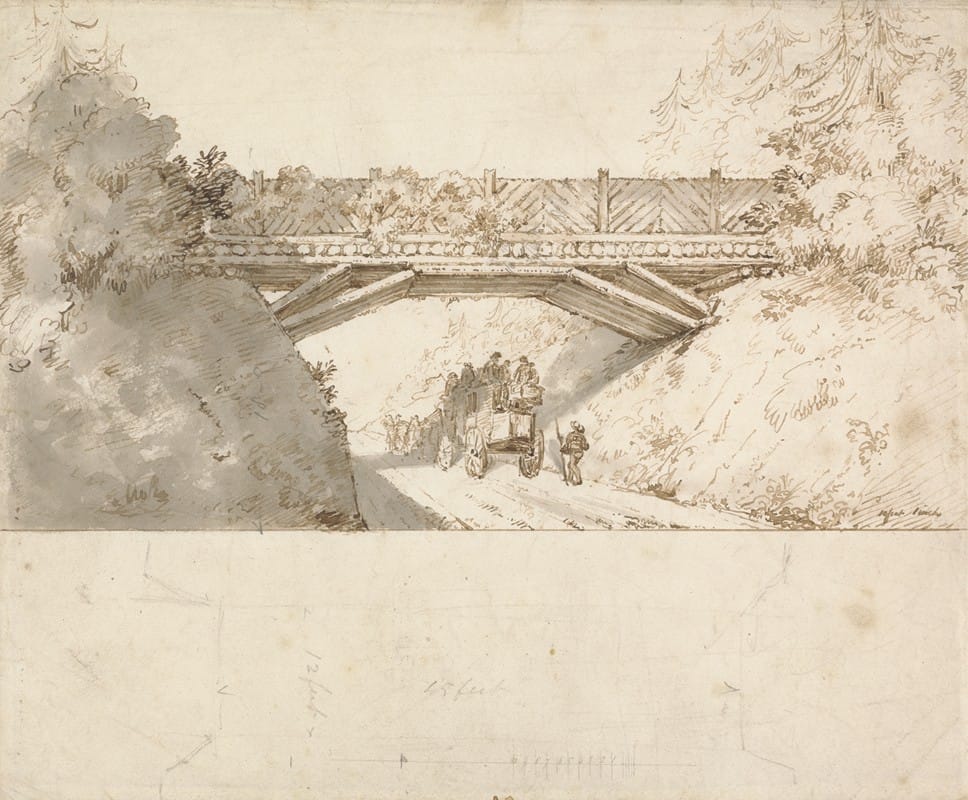 Sir Jeffry Wyatville - Design for Bridge over Great Western Road