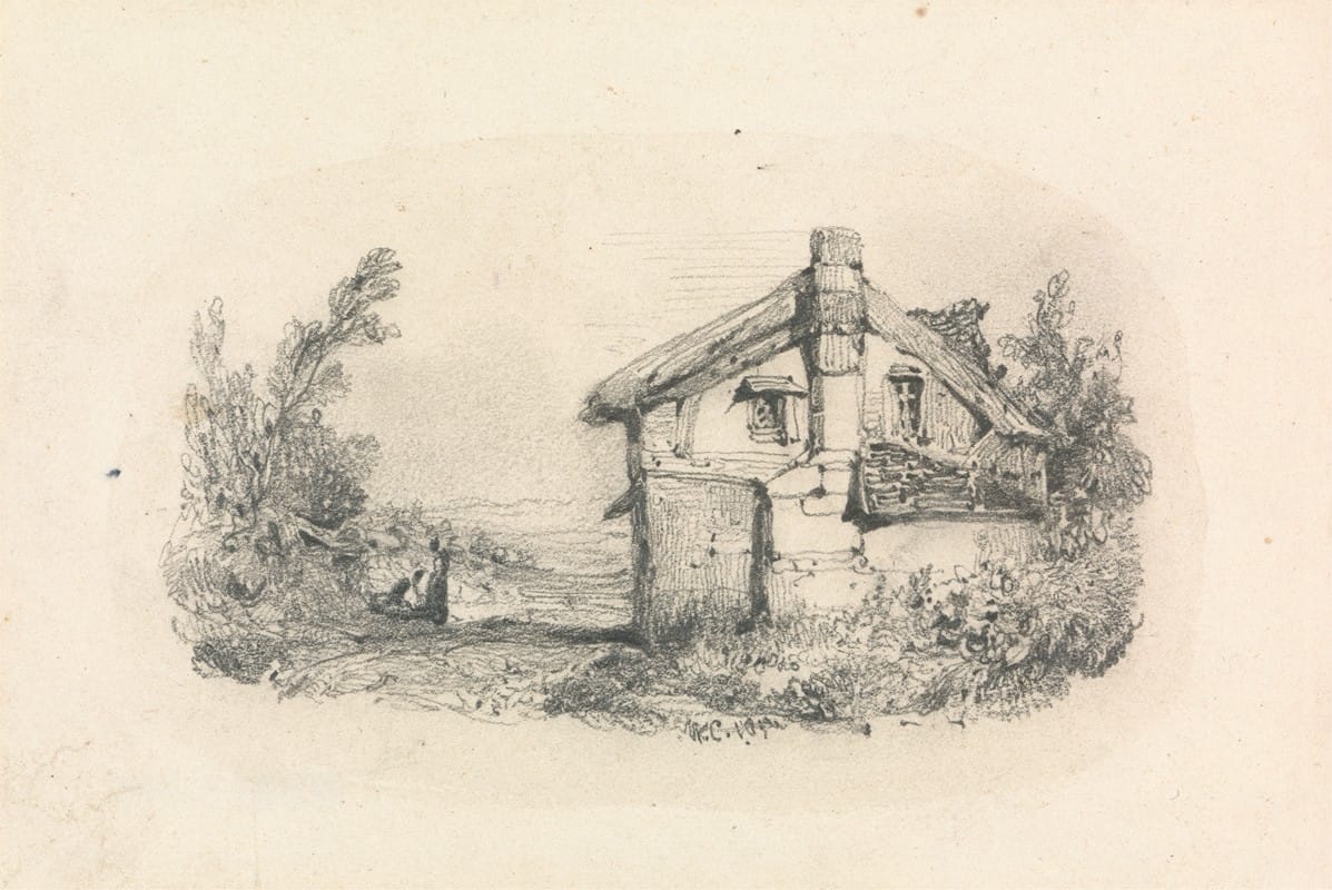 William Callow - Cottage in a Landscape