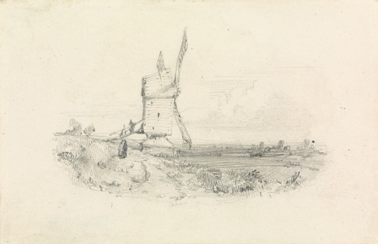 William Callow - Windmill