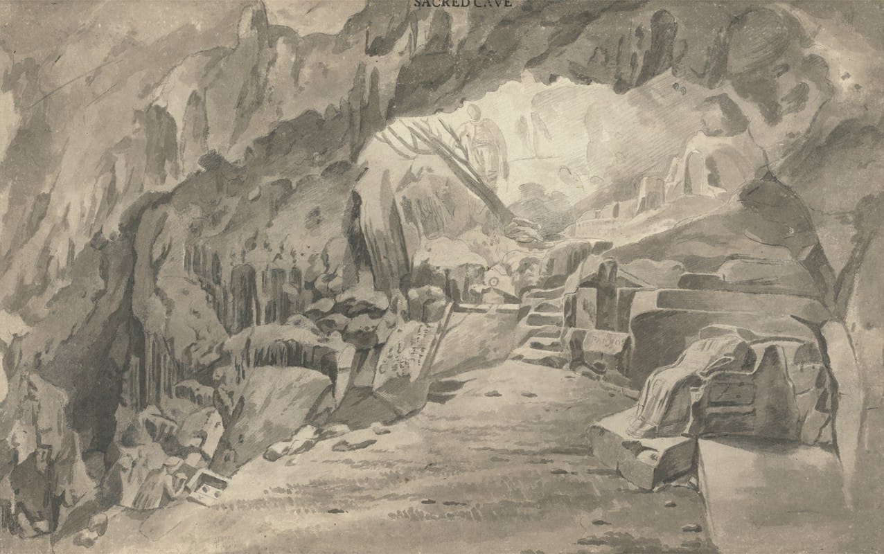 William Pars - Sacred Cave of Archidamus