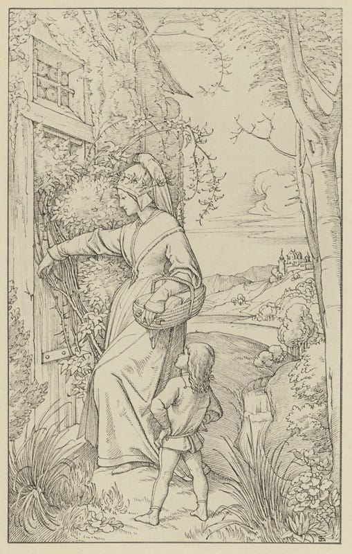 Eduard Von Steinle - Illustration zur Chronika des fahrenden Schülers