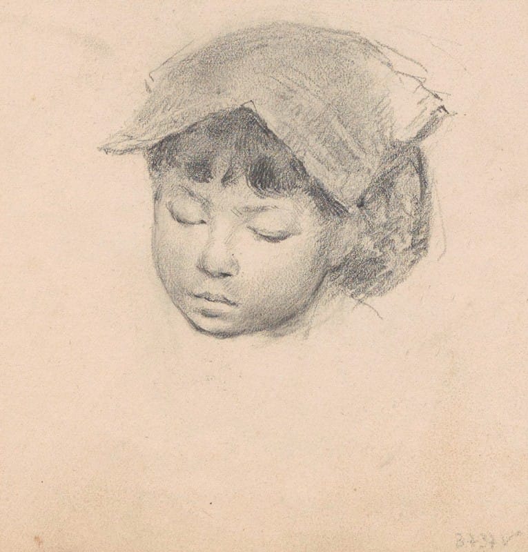 Jan Willem Rosier - Head of a Child