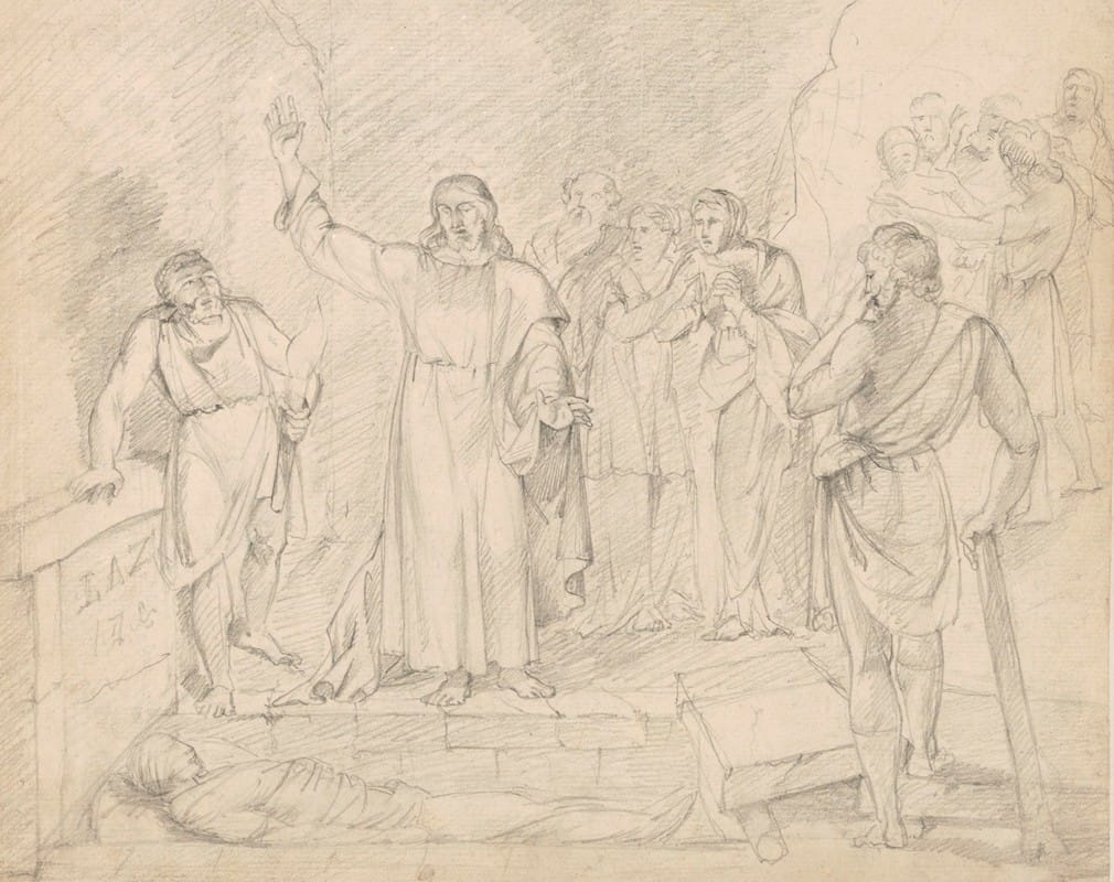 Jean Antoine Verschaeren - Resurrection of Lazarus