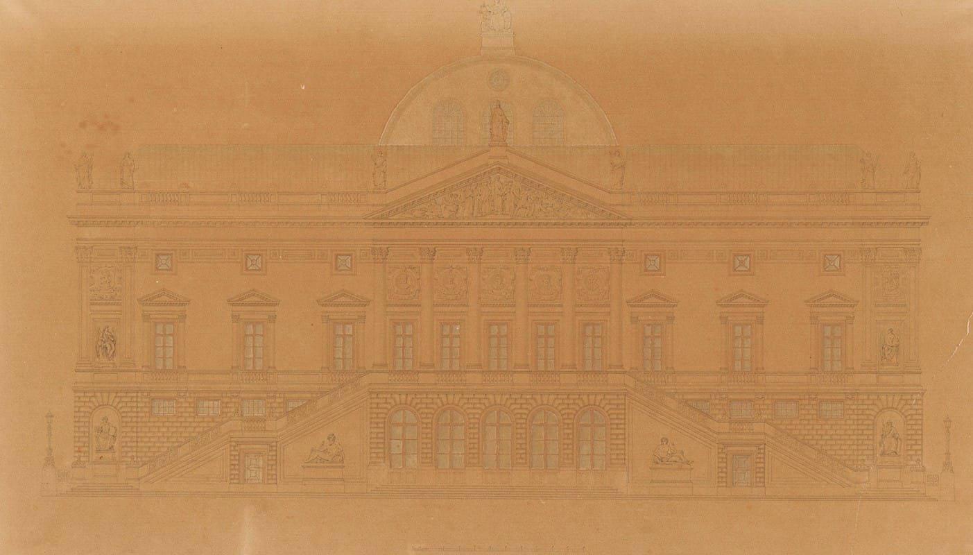Lodewijk Jozef Adriaan Roelandt - The Ghent Court of Justice (Plans and Architectural Drawings)