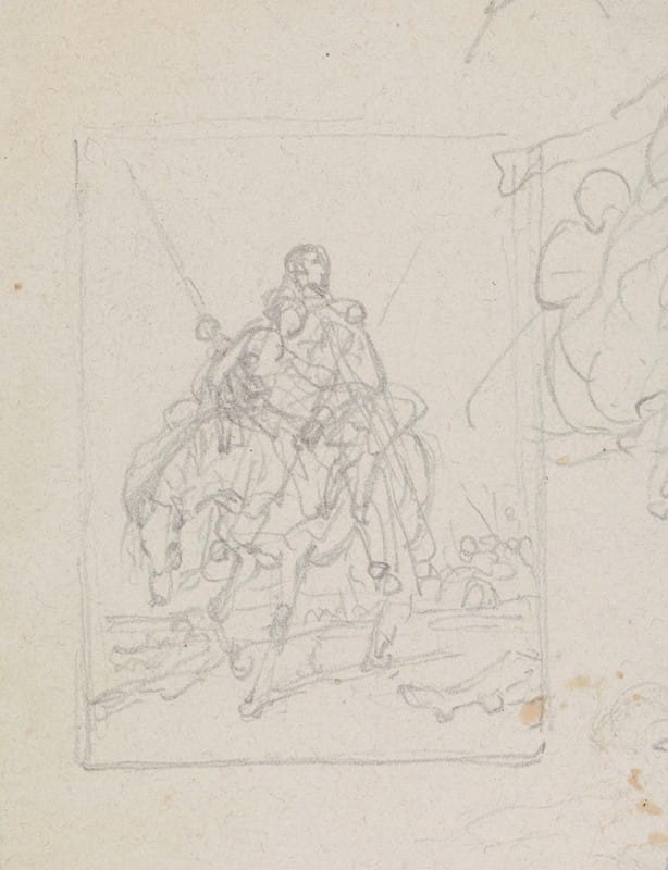 Nicaise De Keyser - Man and Woman on Horseback